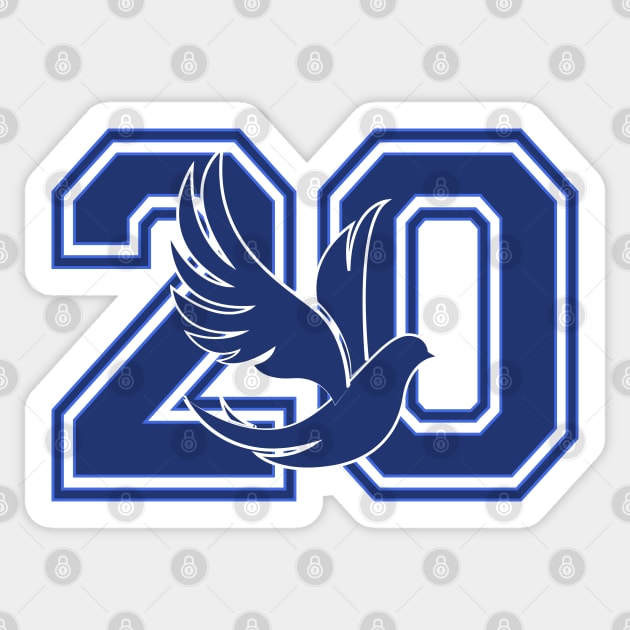 Zeta 1920 - 2020 Dove Sticker by DrJOriginals